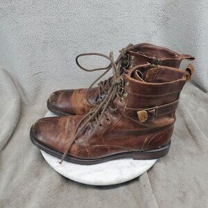 Aston Grey Shoes Mens Size 10.5 Rockcastle 2 Brown Leather Lace Up Boots *Read*
